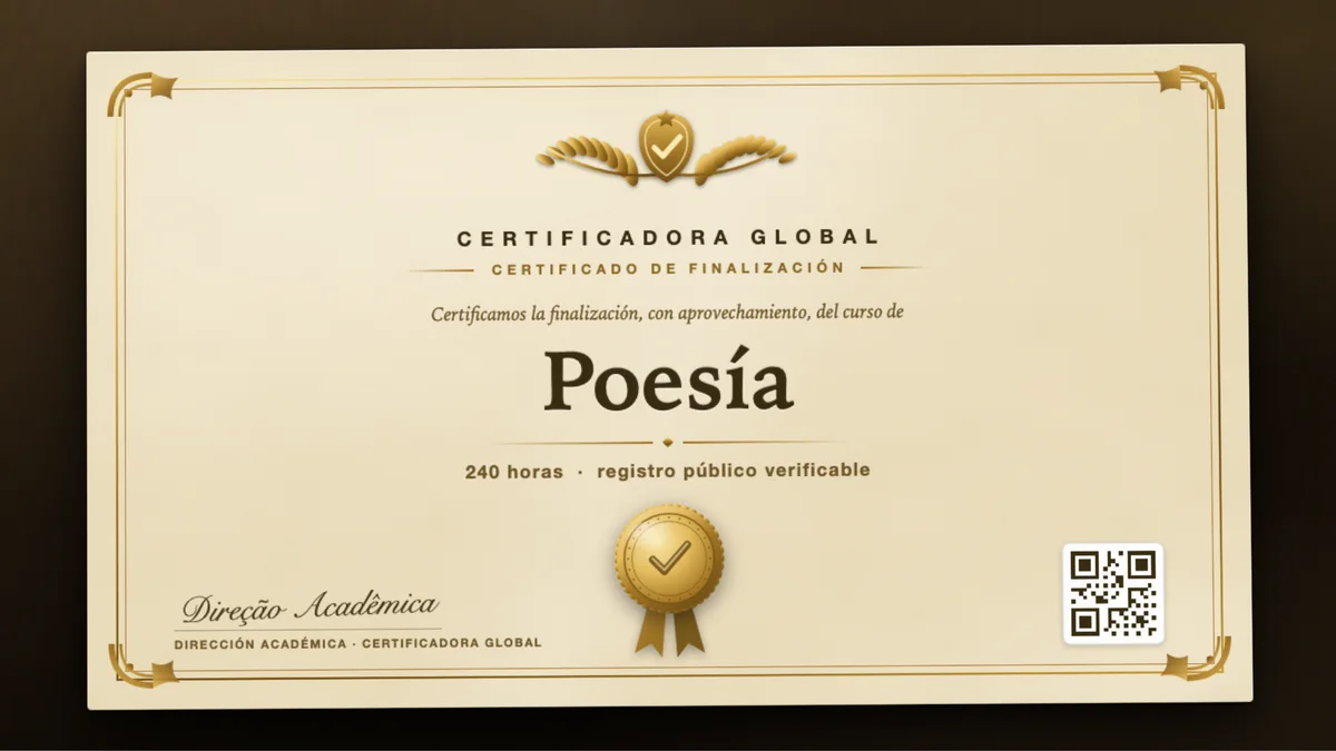 Portada del curso Poesía