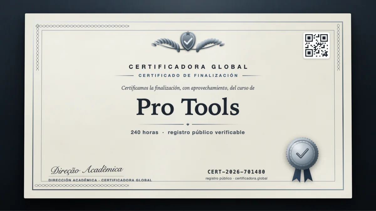 Portada del curso Pro Tools
