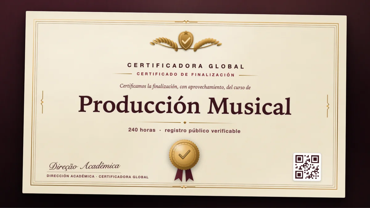 Portada del curso Producción Musical