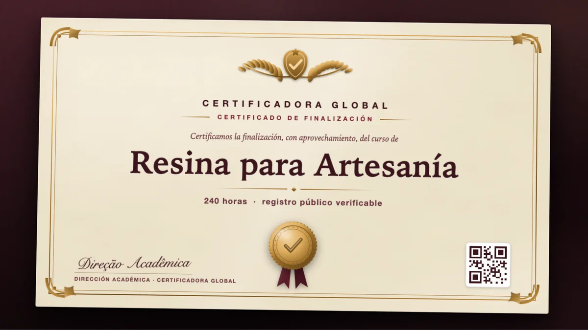 Portada del curso Resina para Artesanía