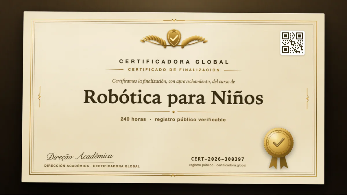 Portada del curso Robótica para Niños