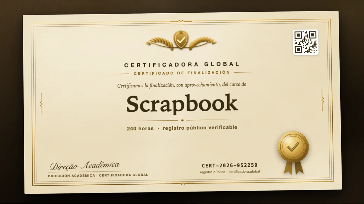 Portada del curso Scrapbook
