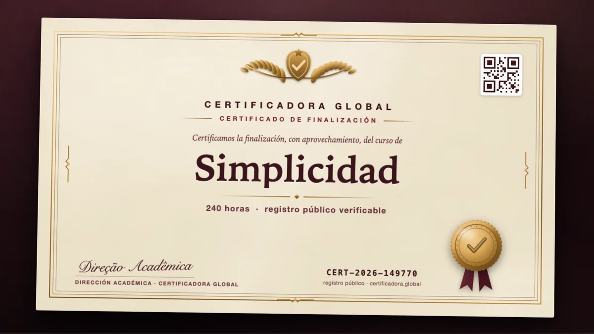 Portada del curso Simplicidad