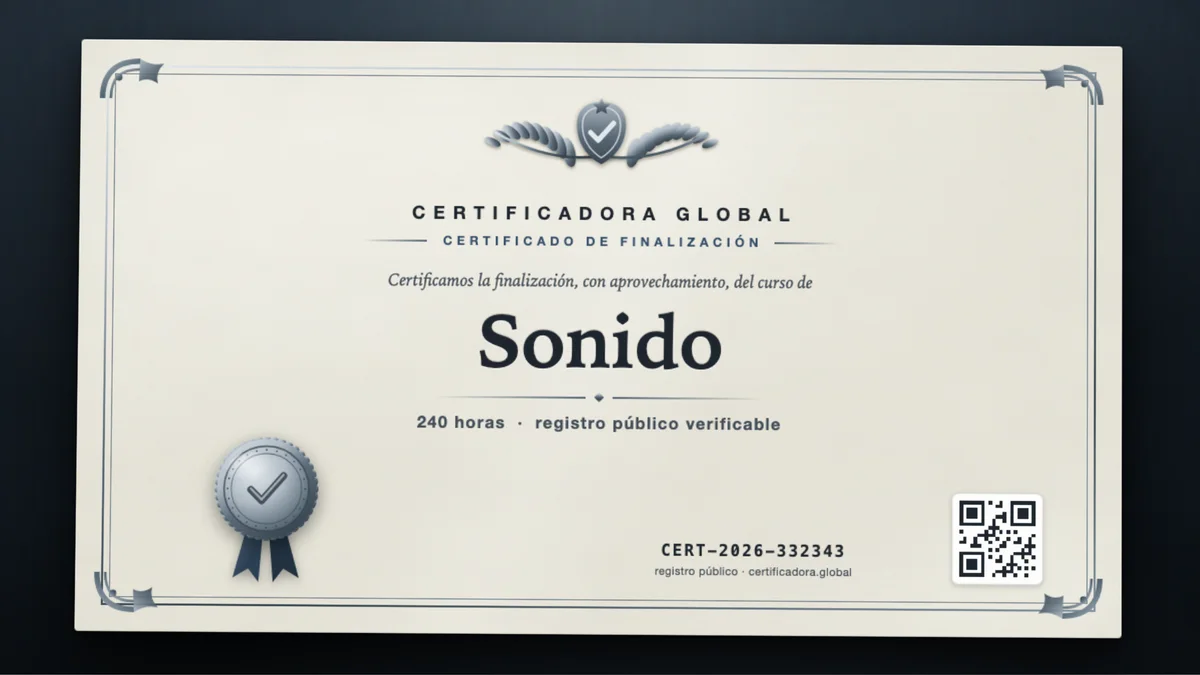 Portada del curso Sonido