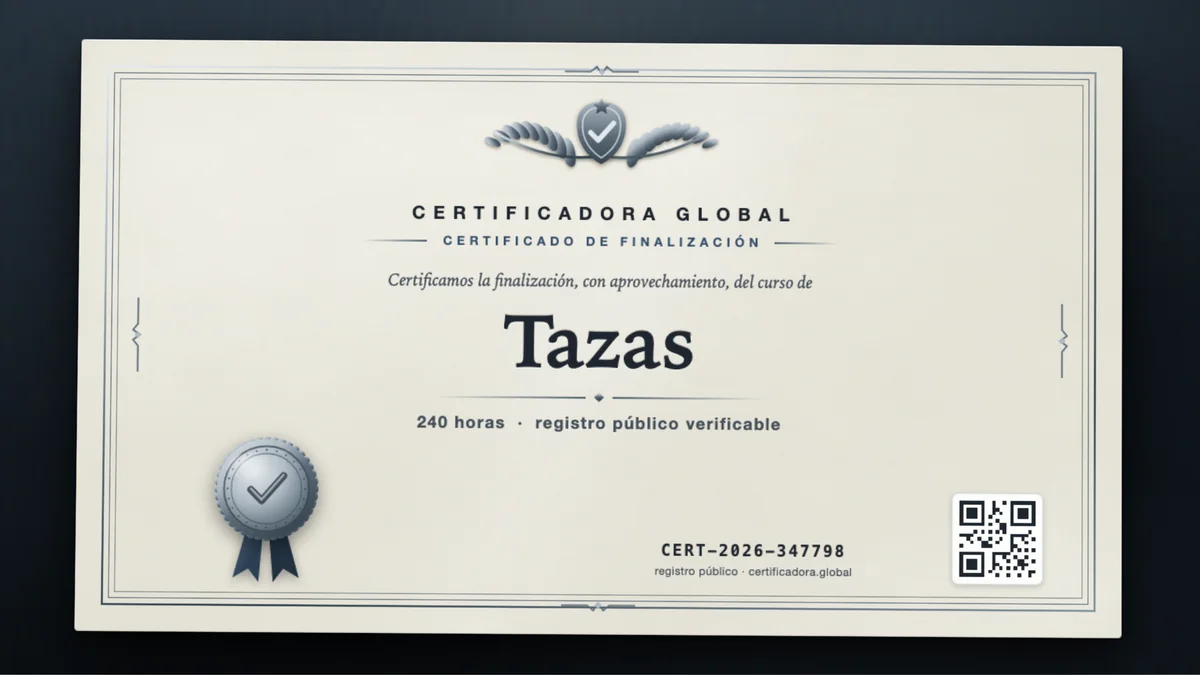 Portada del curso Tazas