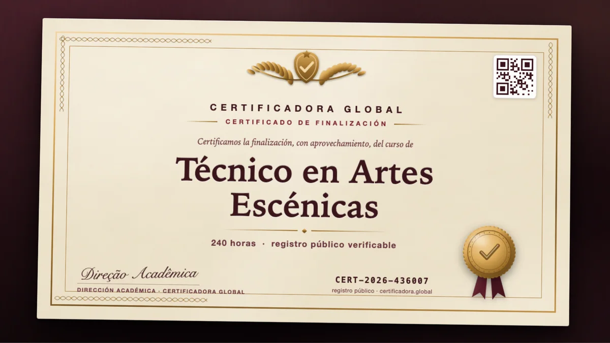Portada del curso Técnico en Artes Escénicas