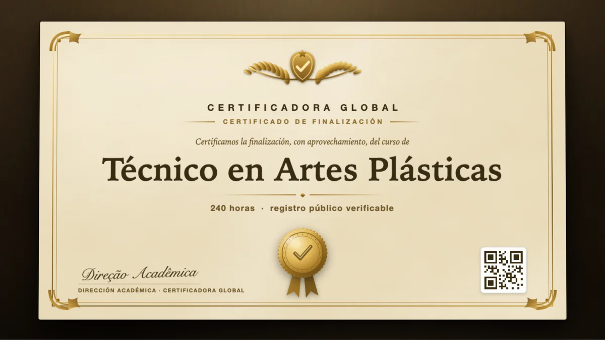 Portada del curso Técnico en Artes Plásticas