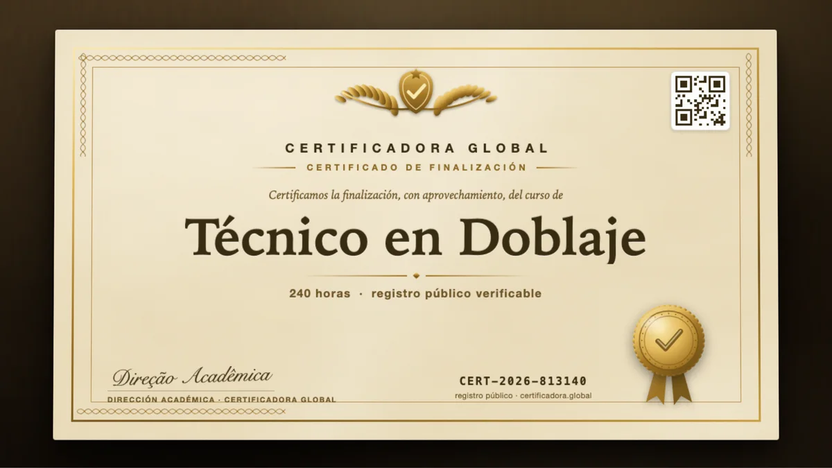Portada del curso Técnico en Doblaje