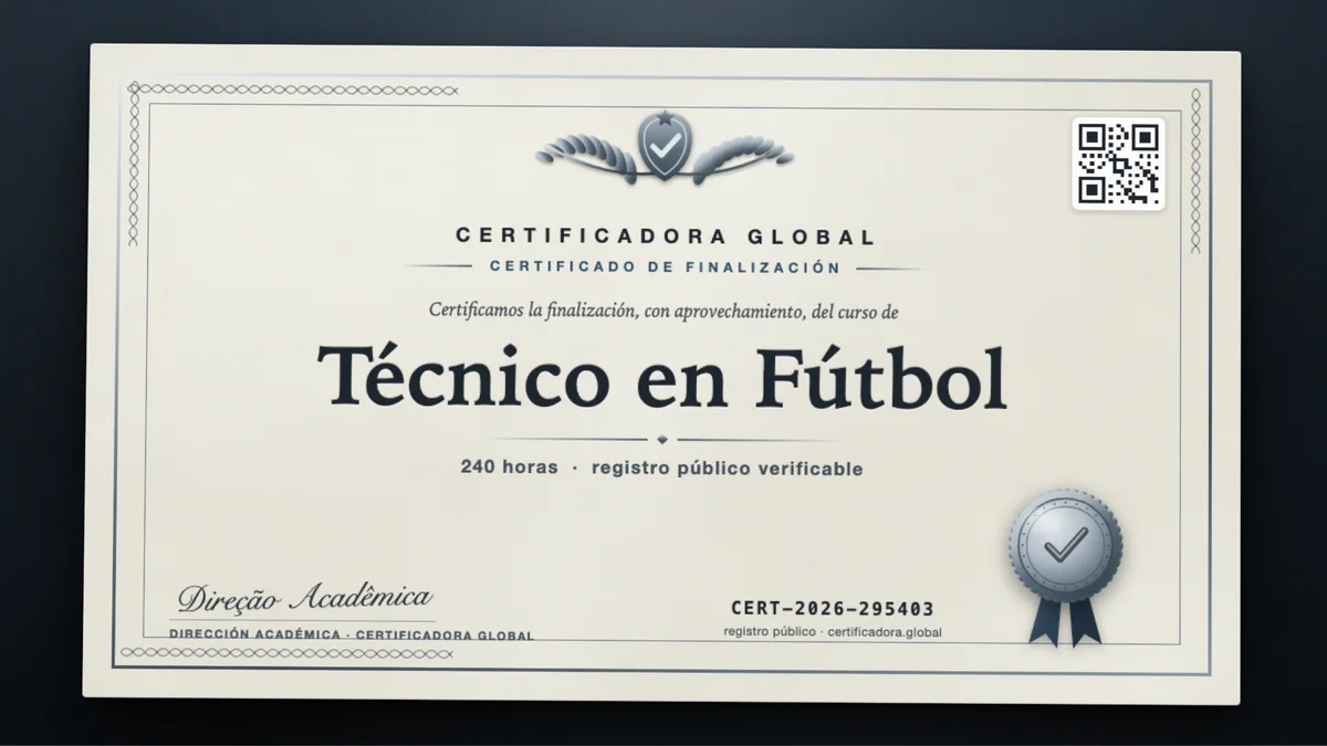 Portada del curso Técnico en Fútbol