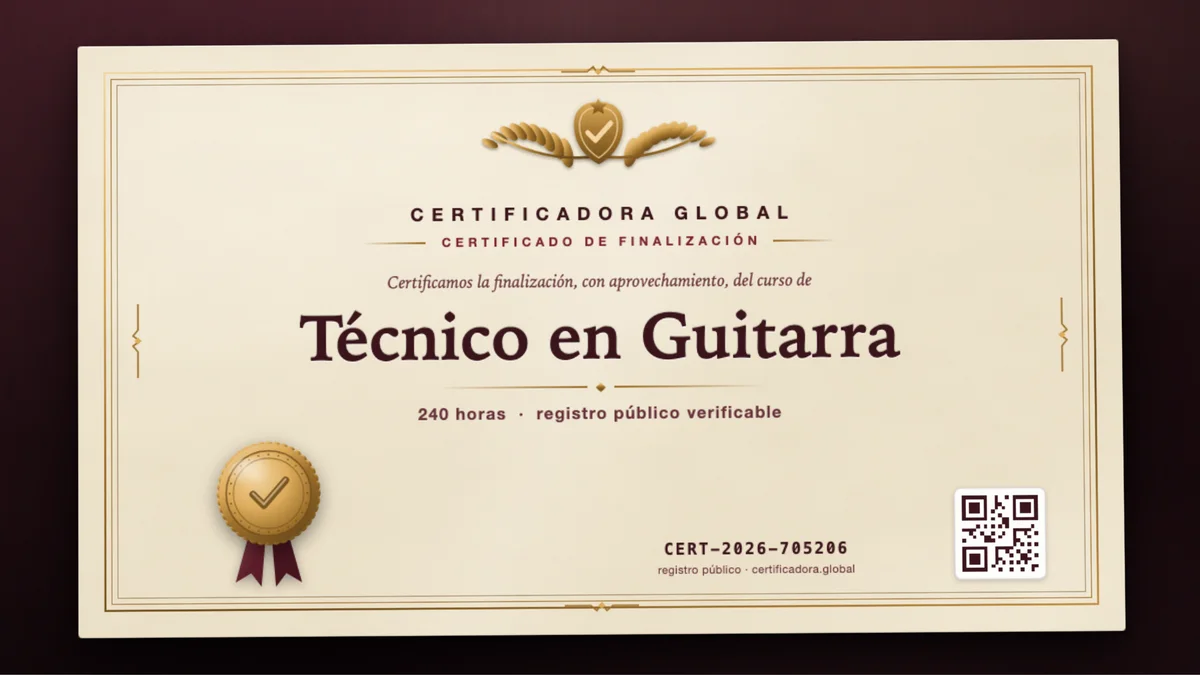 Portada del curso Técnico en Guitarra