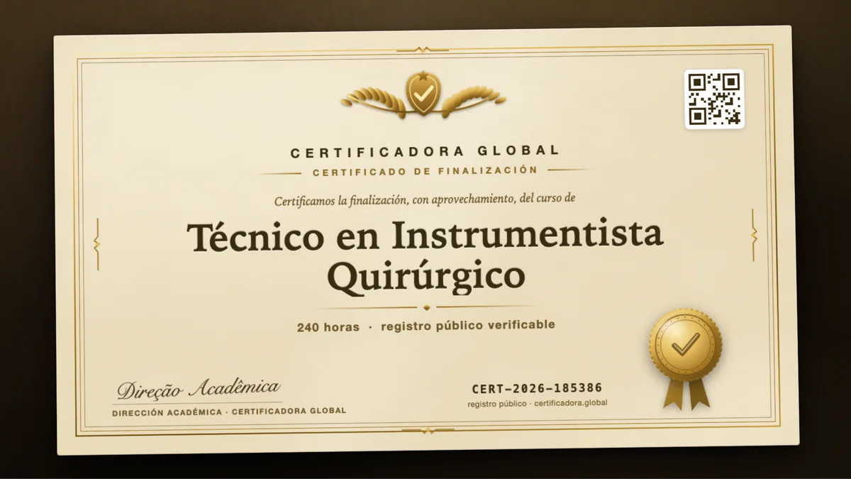 Portada del curso Técnico en Instrumentista Quirúrgico