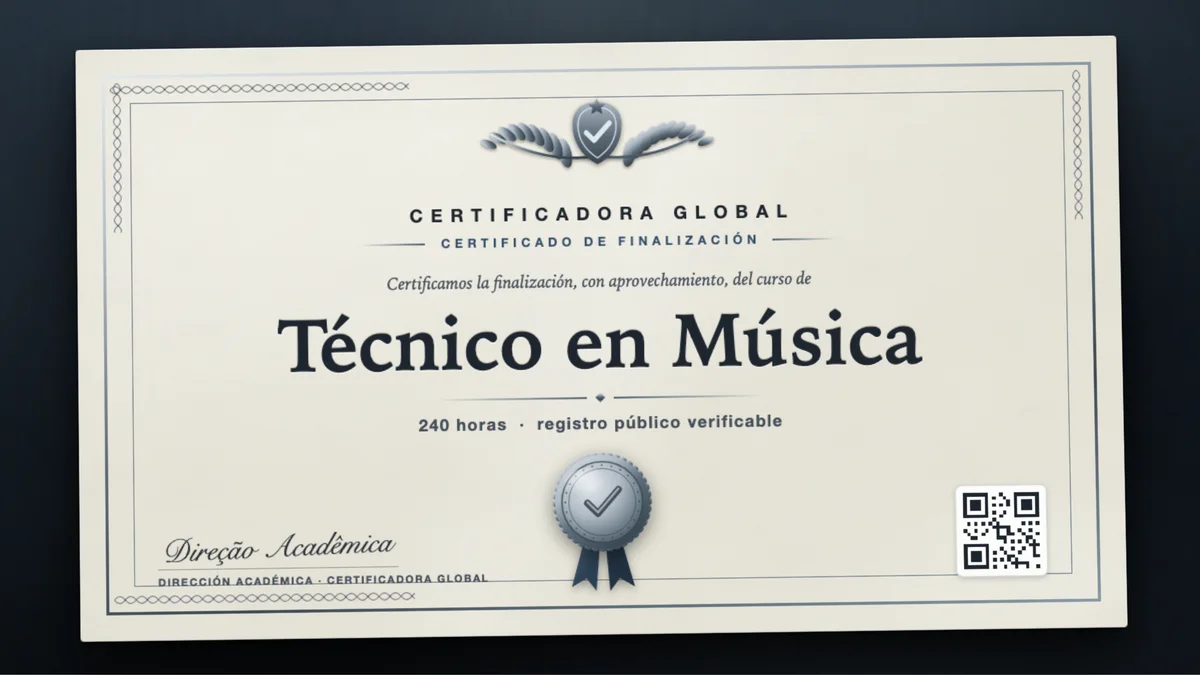 Portada del curso Técnico en Música
