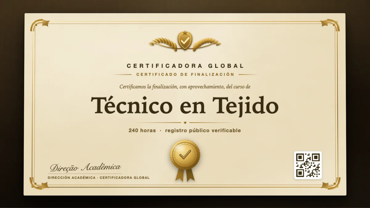 Portada del curso Técnico en Tejido