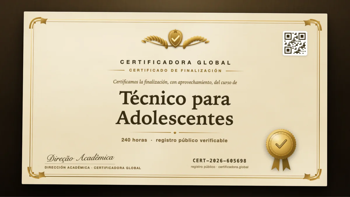 Portada del curso Técnico para Adolescentes