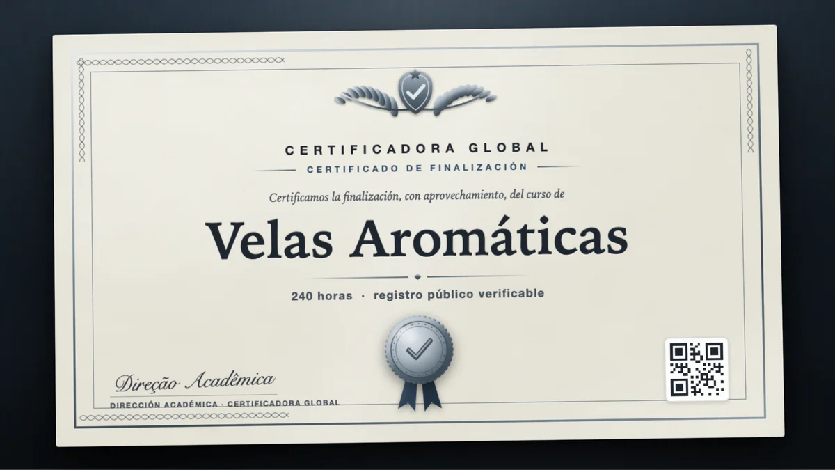 Portada del curso Velas Aromáticas