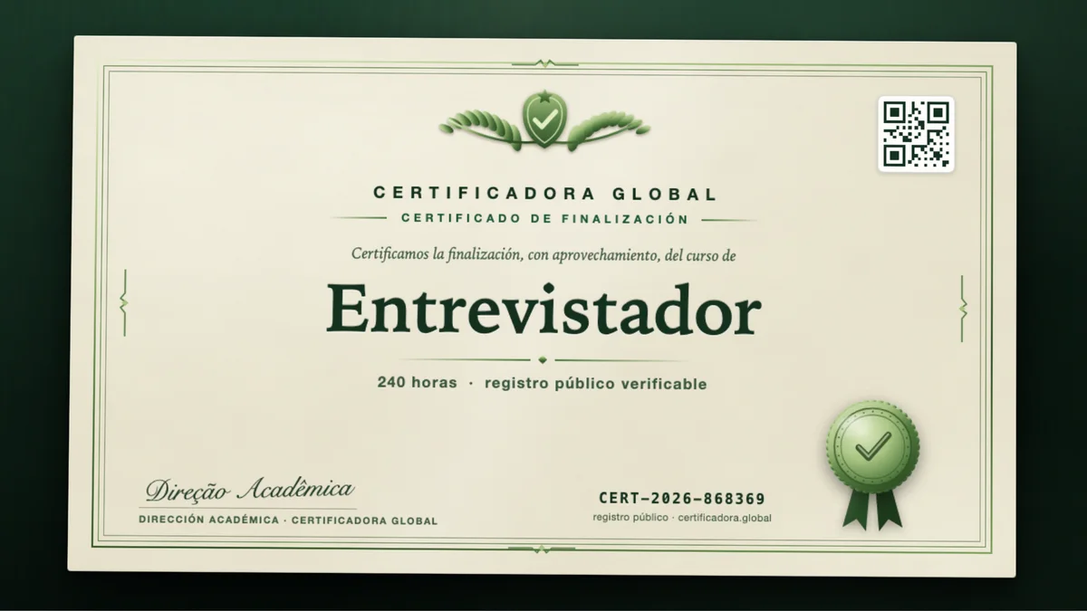 Portada del curso Entrevistador