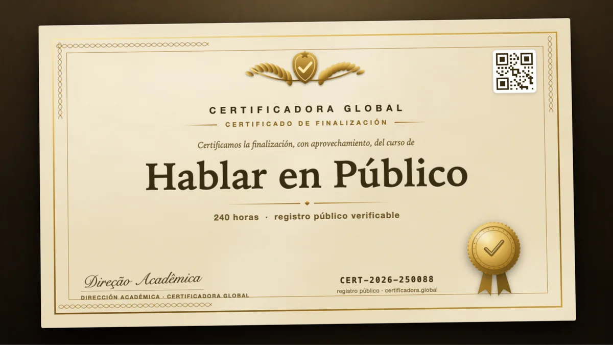 Portada del curso Hablar en Público