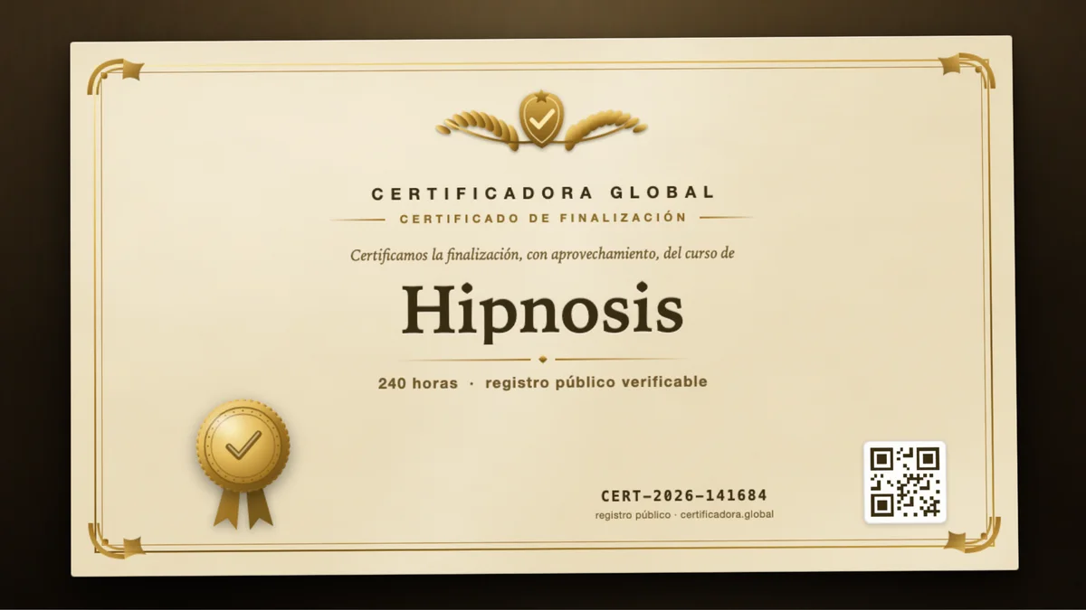 Portada del curso Hipnosis