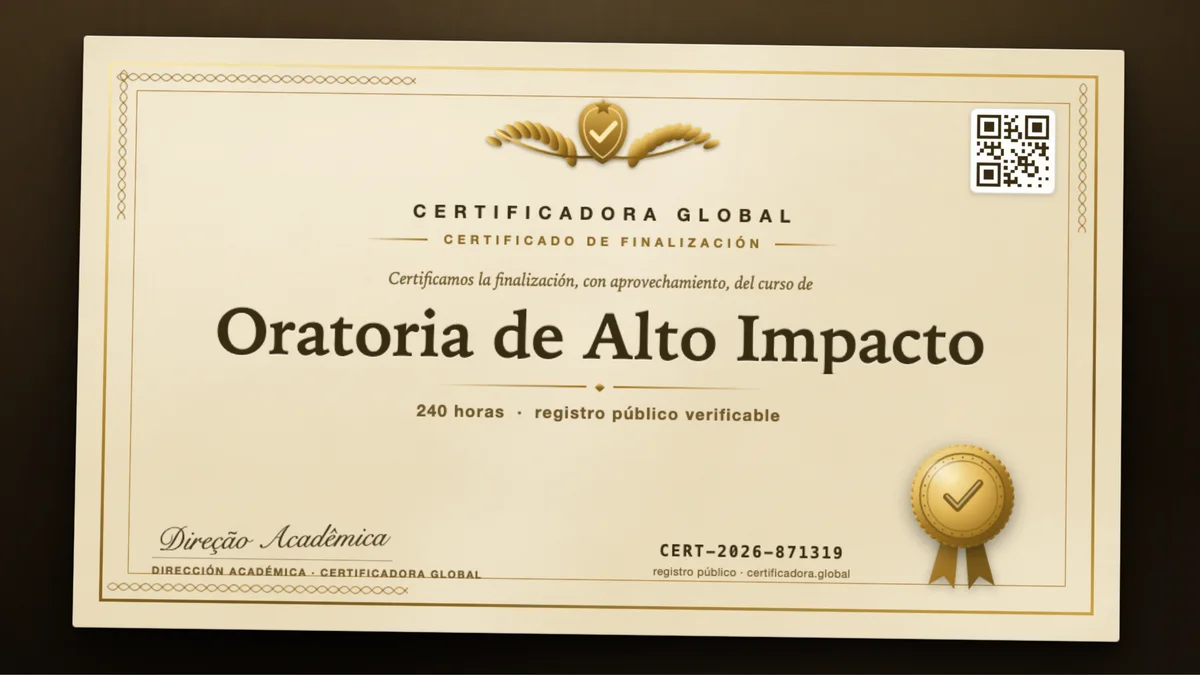 Portada del curso Oratoria de Alto Impacto
