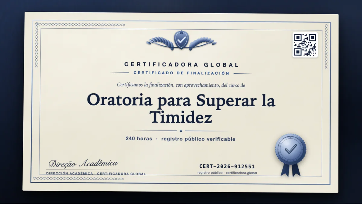 Portada del curso Oratoria para Superar la Timidez