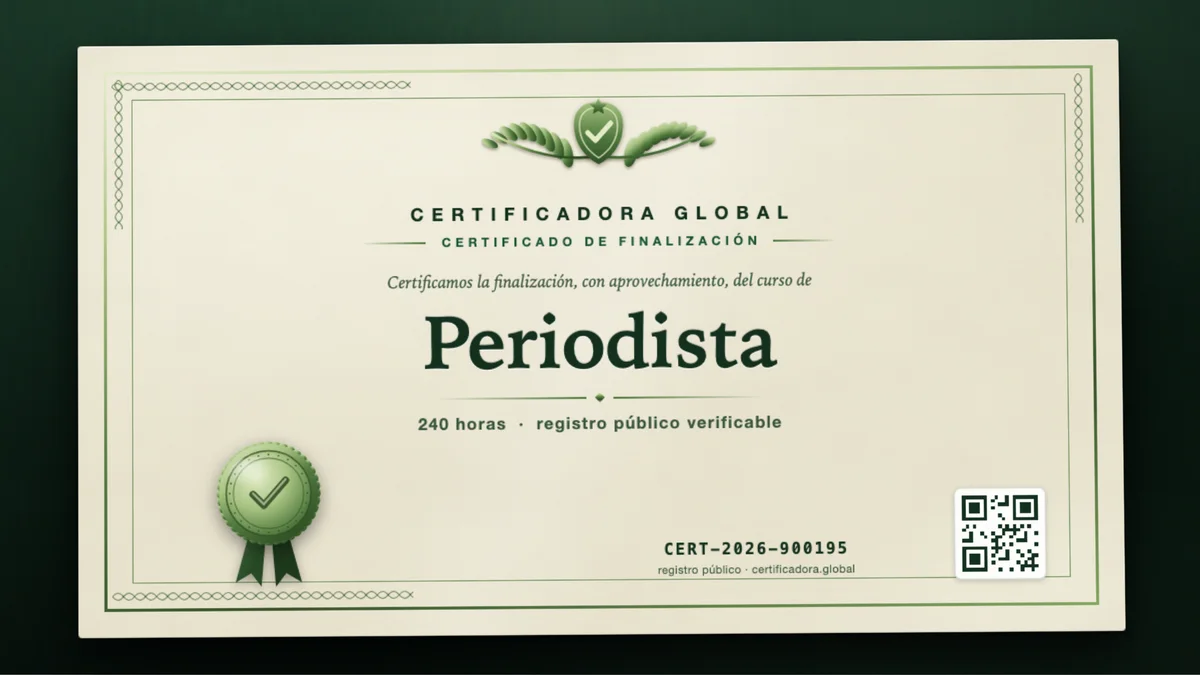 Portada del curso Periodista