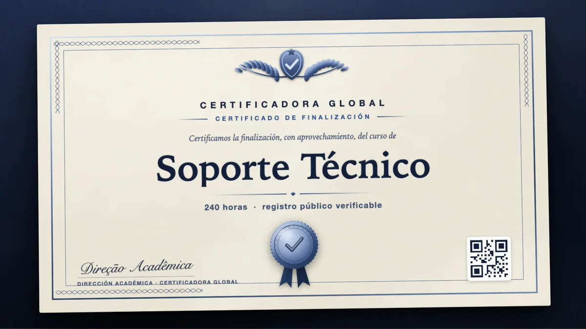 Portada del curso Soporte Técnico