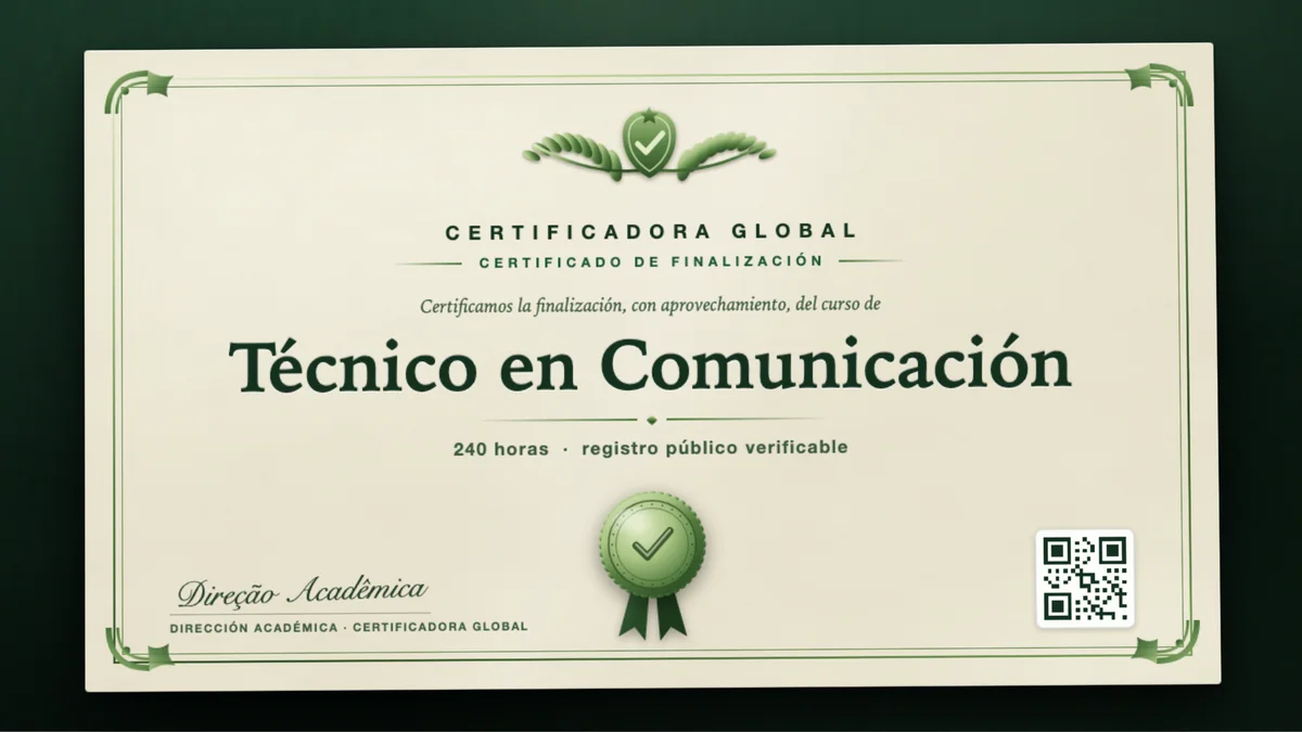 Portada del curso Técnico en Comunicación