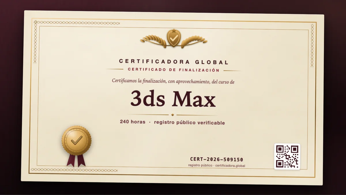 Portada del curso 3ds Max