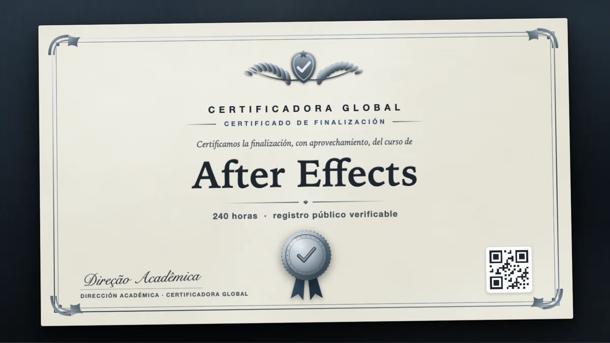 Portada del curso After Effects