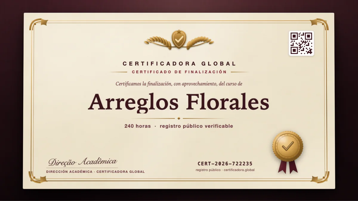 Portada del curso Arreglos Florales