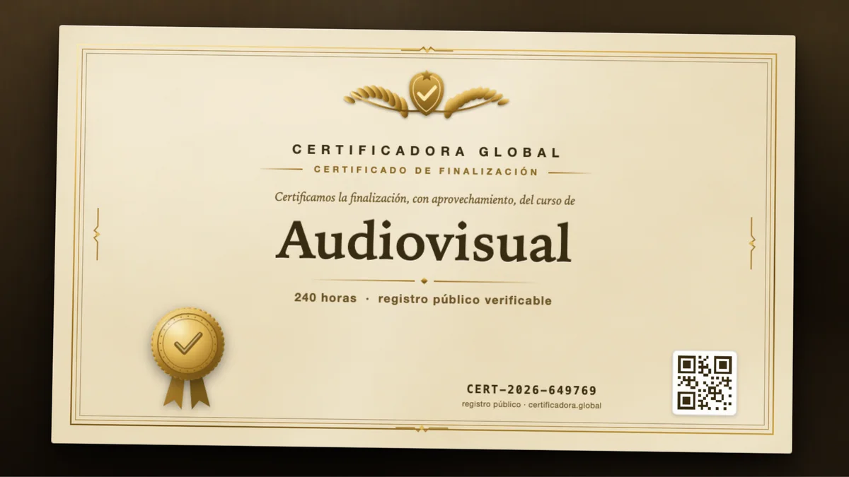 Portada del curso Audiovisual