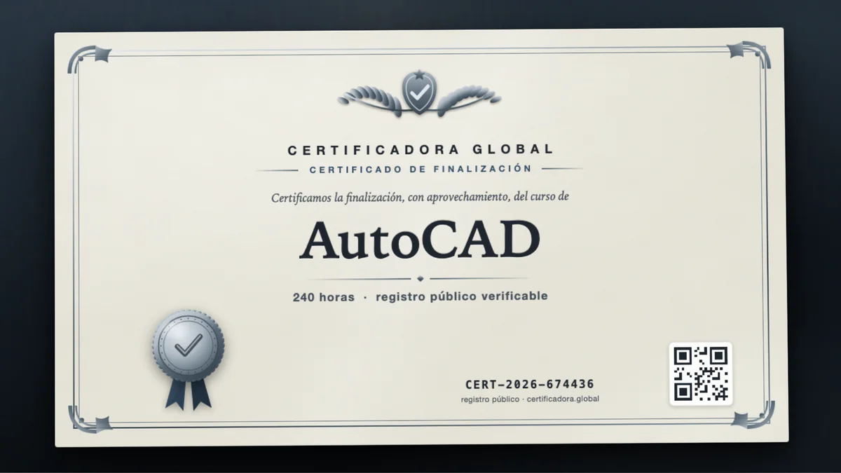 Portada del curso AutoCAD
