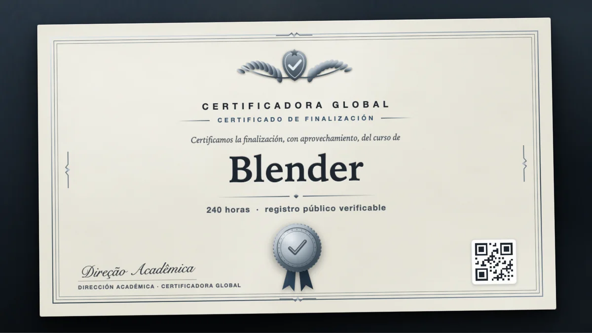 Portada del curso Blender