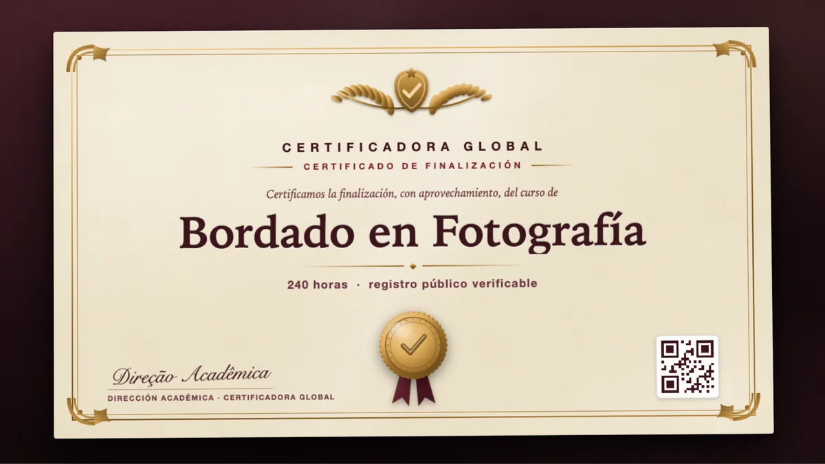 Portada del curso Bordado en Fotografía