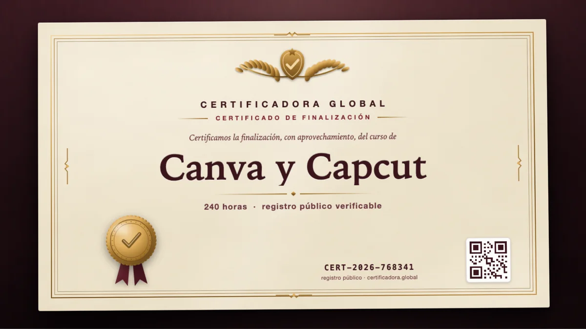 Portada del curso Canva y Capcut
