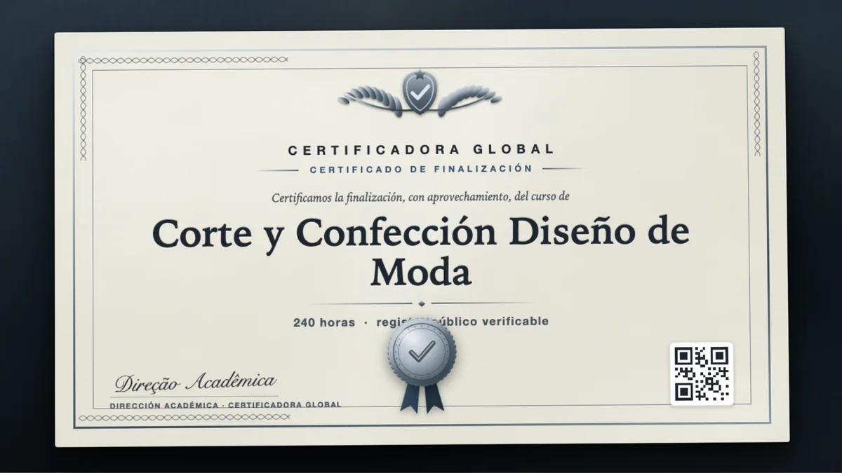 Portada del curso Corte y Confección Diseño de Moda