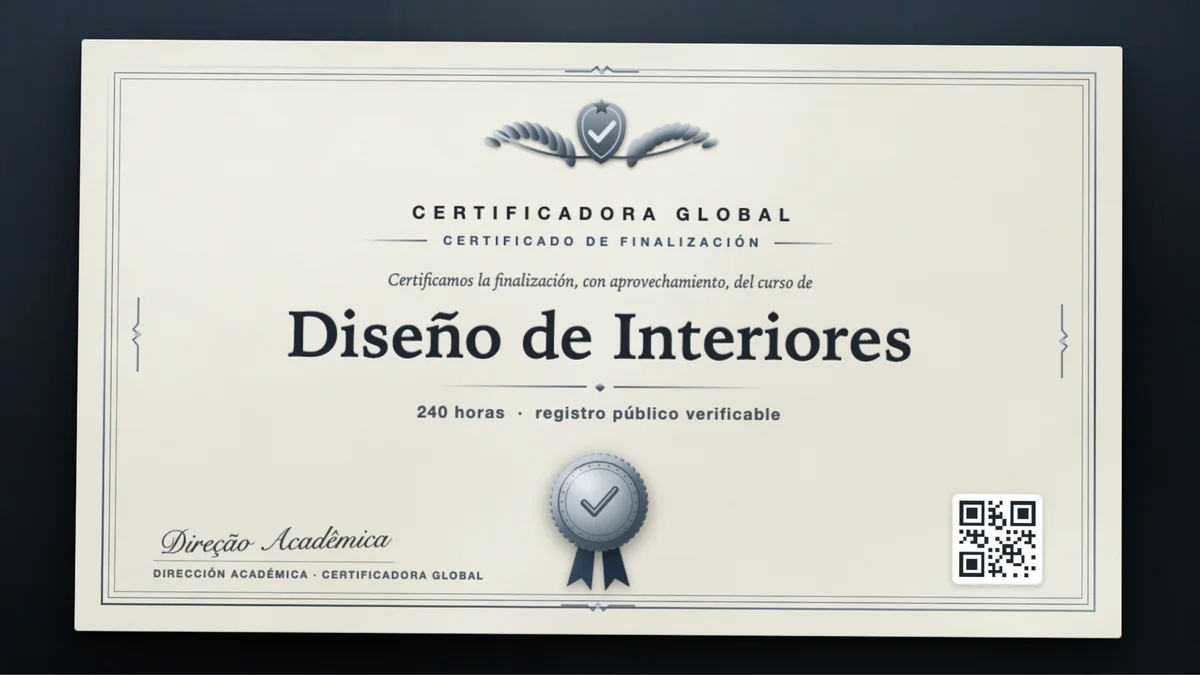 Portada del curso Diseño de Interiores