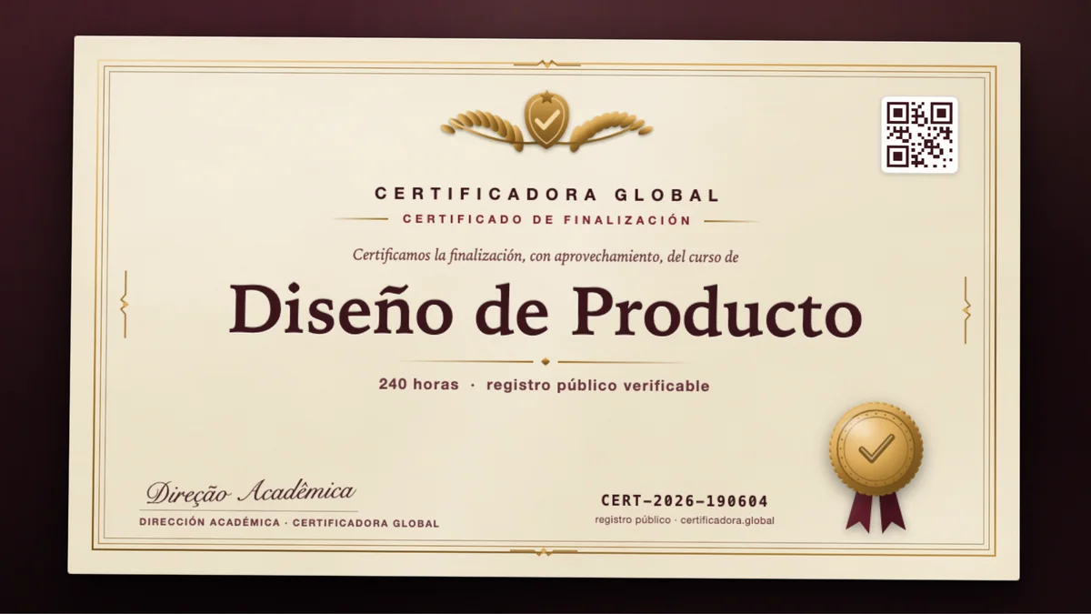 Portada del curso Diseño de Producto
