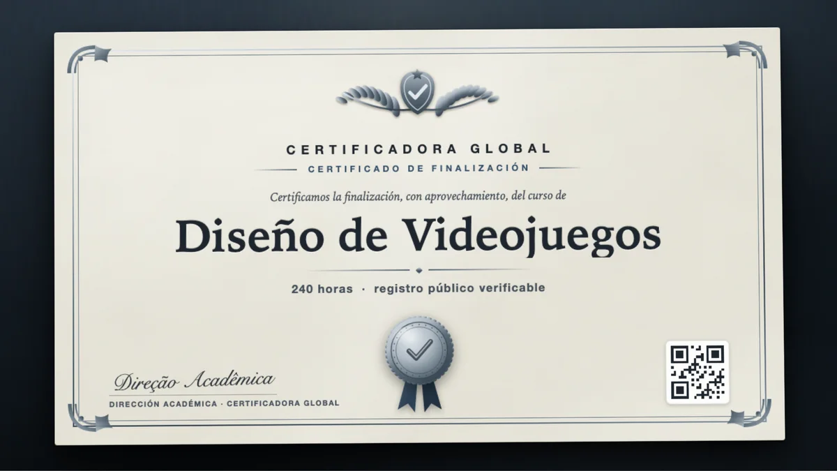 Portada del curso Diseño de Videojuegos