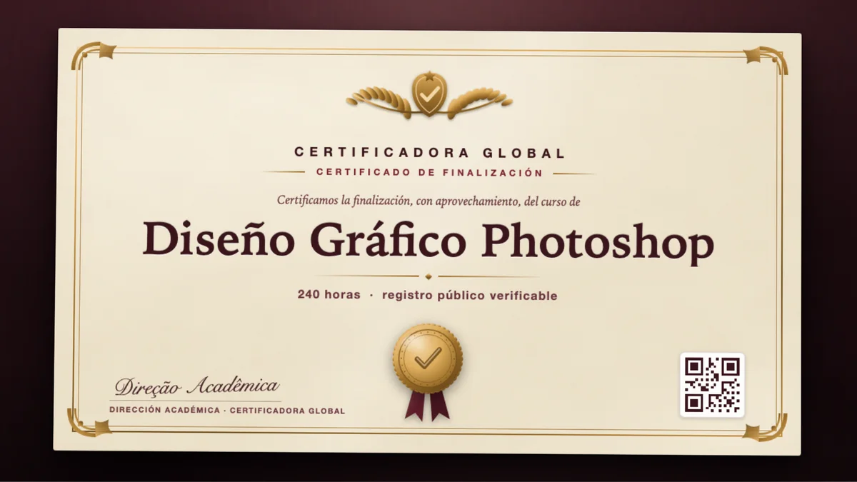 Portada del curso Diseño Gráfico Photoshop
