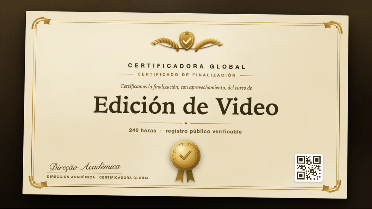 Portada del curso Edición de Video