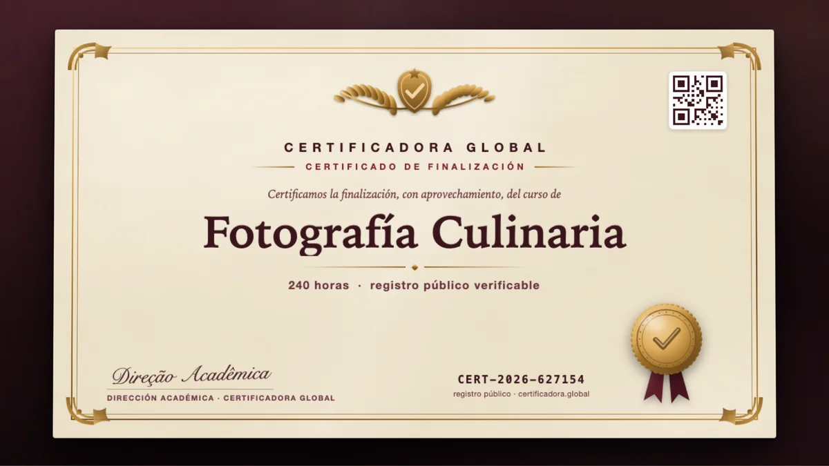 Portada del curso Fotografía Culinaria