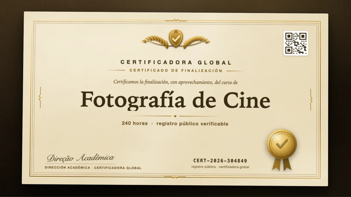 Portada del curso Fotografía de Cine