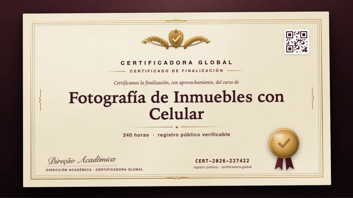 Portada del curso Fotografía de Inmuebles con Celular