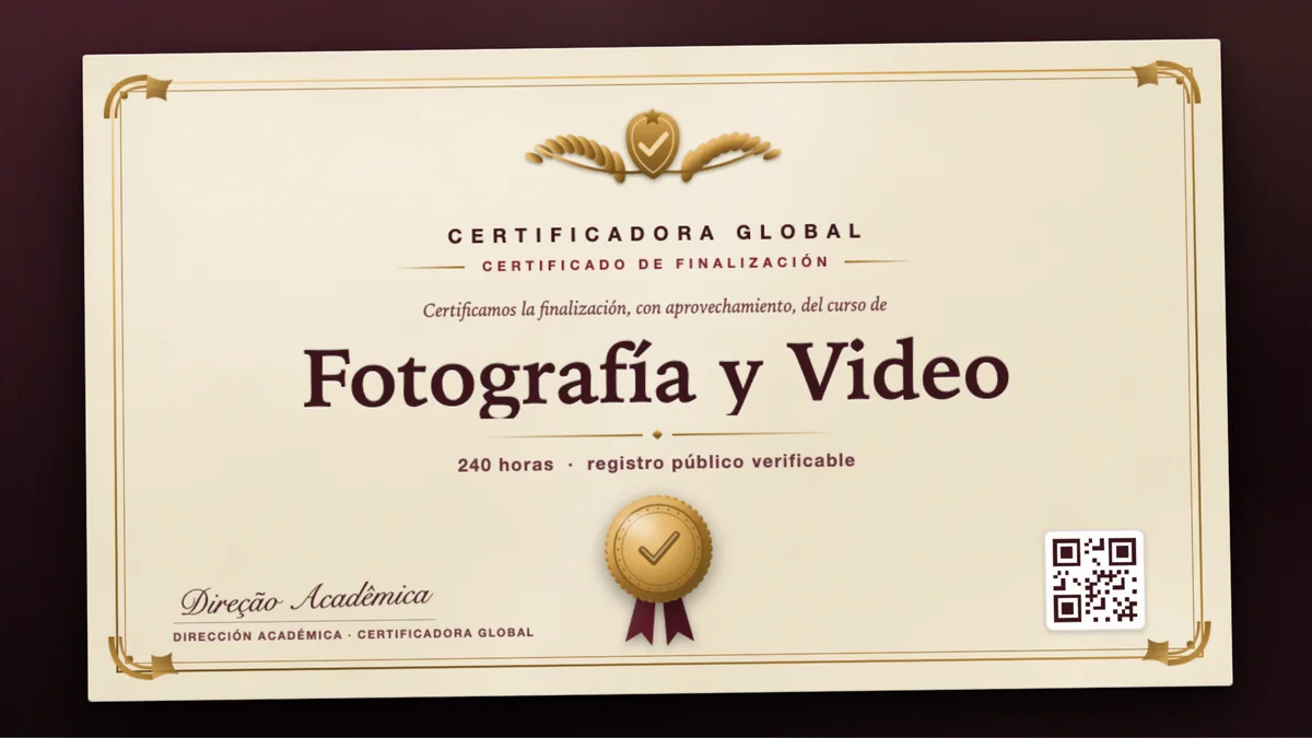 Portada del curso Fotografía y Video