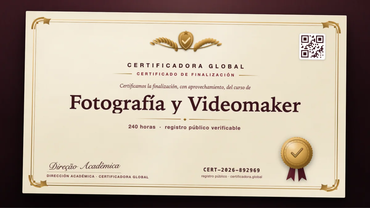 Portada del curso Fotografía y Videomaker