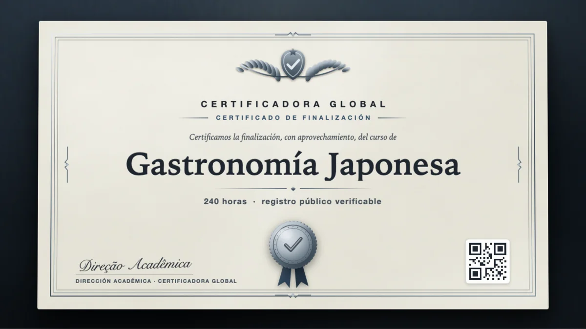 Portada del curso Gastronomía Japonesa