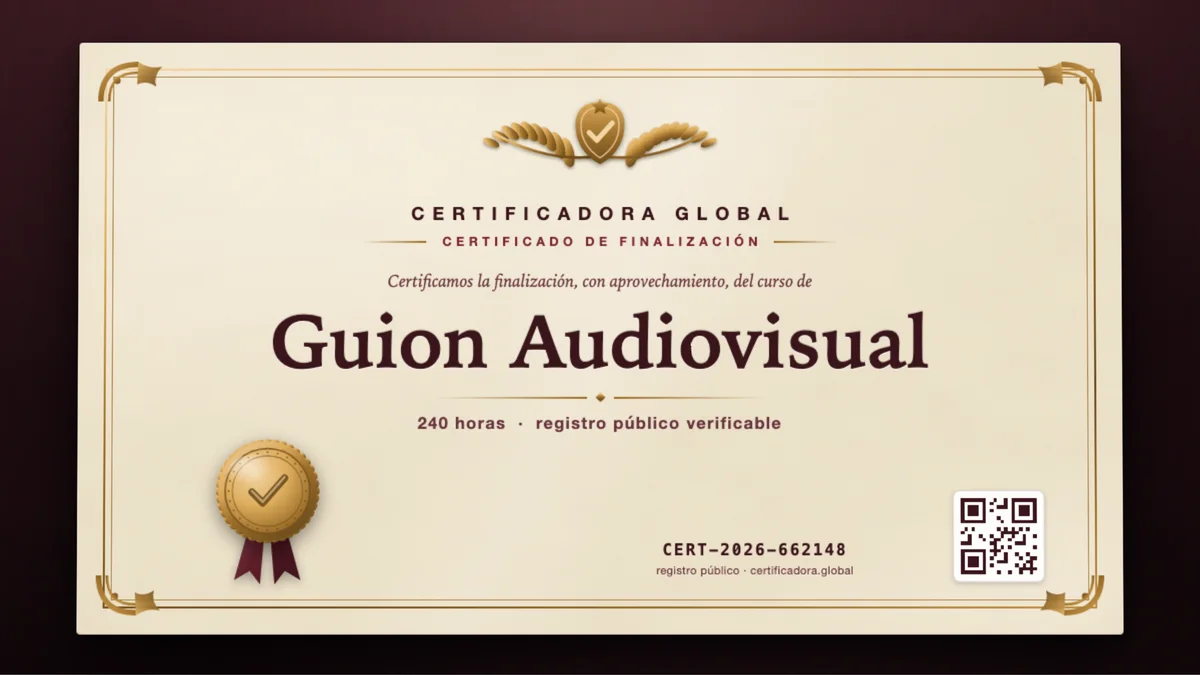 Portada del curso Guion Audiovisual