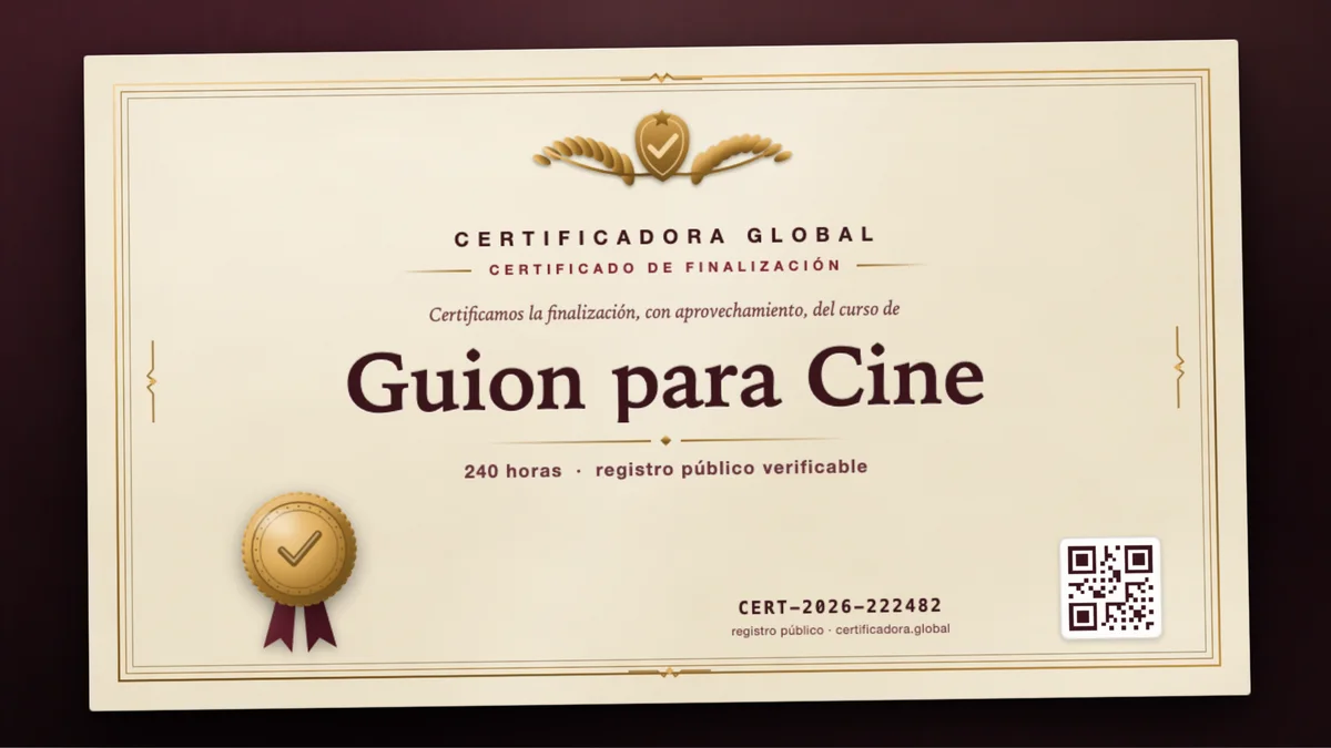 Portada del curso Guion para Cine