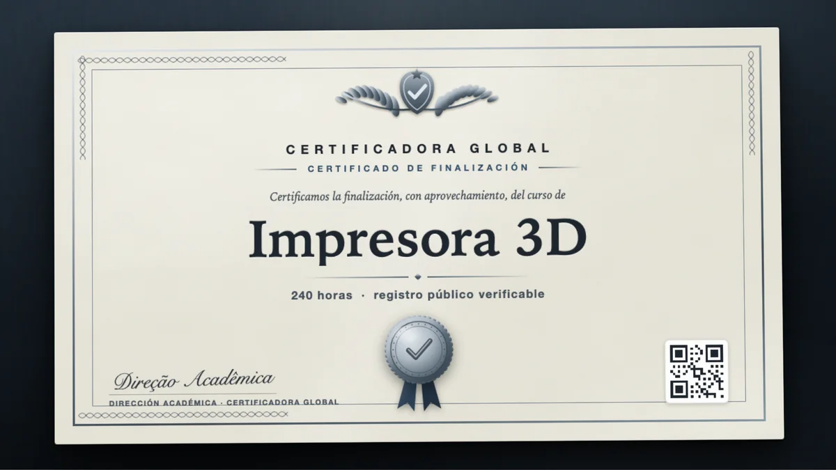 Portada del curso Impresora 3D